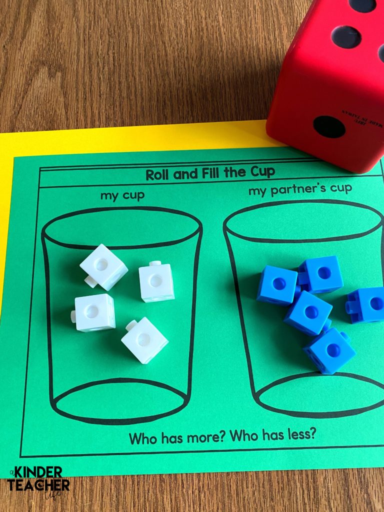 Reading and Math activities using dice. 