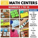 Kindergarten Math Centers and Worksheets