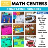 Comparing Numbers 1 to 10 Kindergarten Math Centers