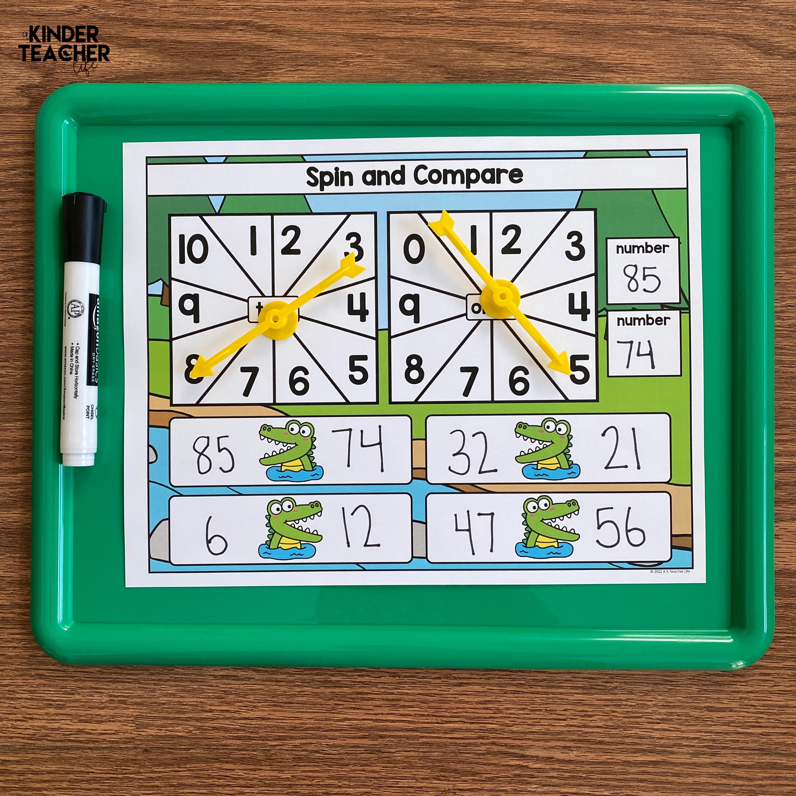 Comparing numbers  First Grade  End of the Year Math Review