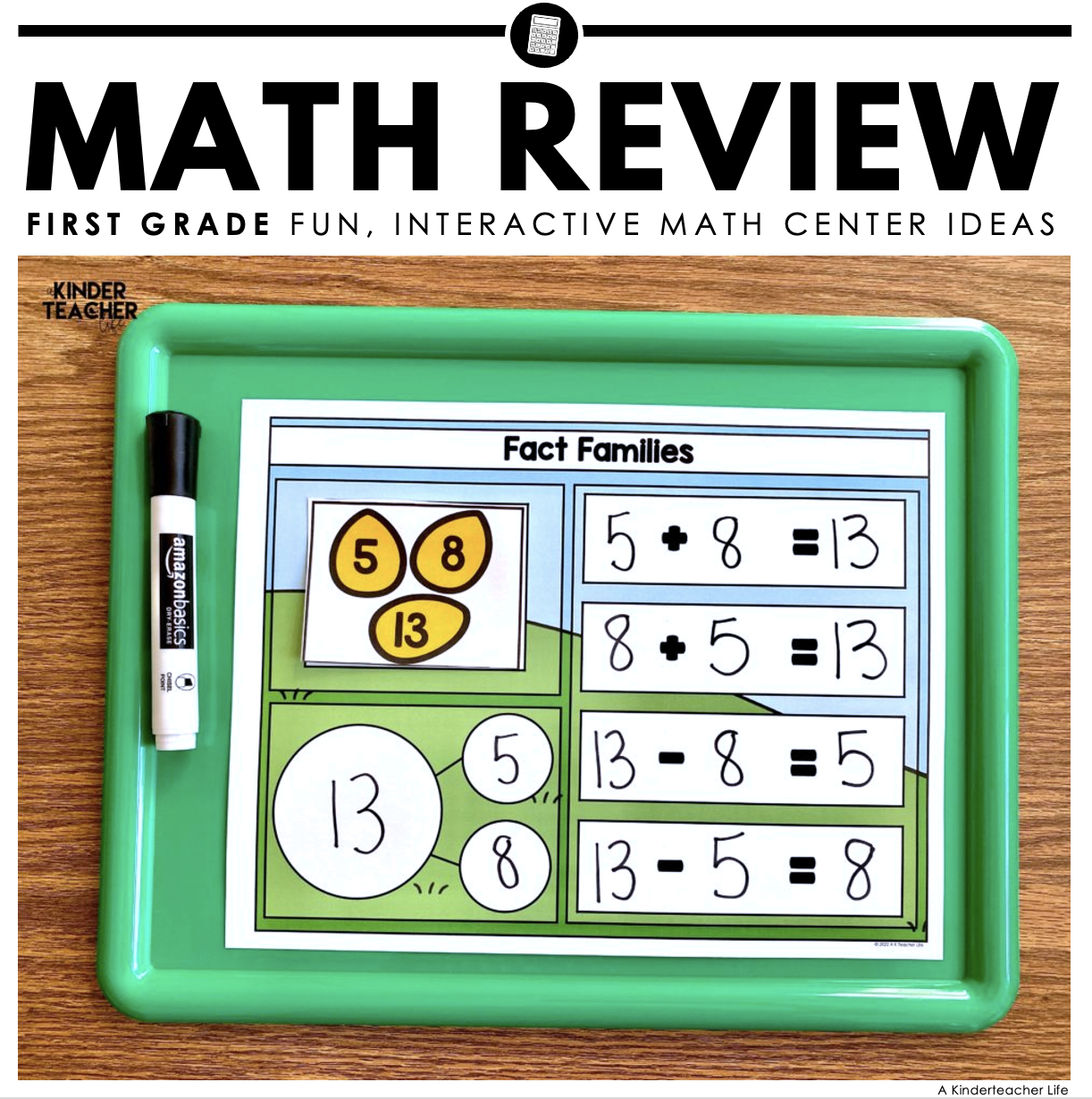 First Grade End of the Year Review Math Centers