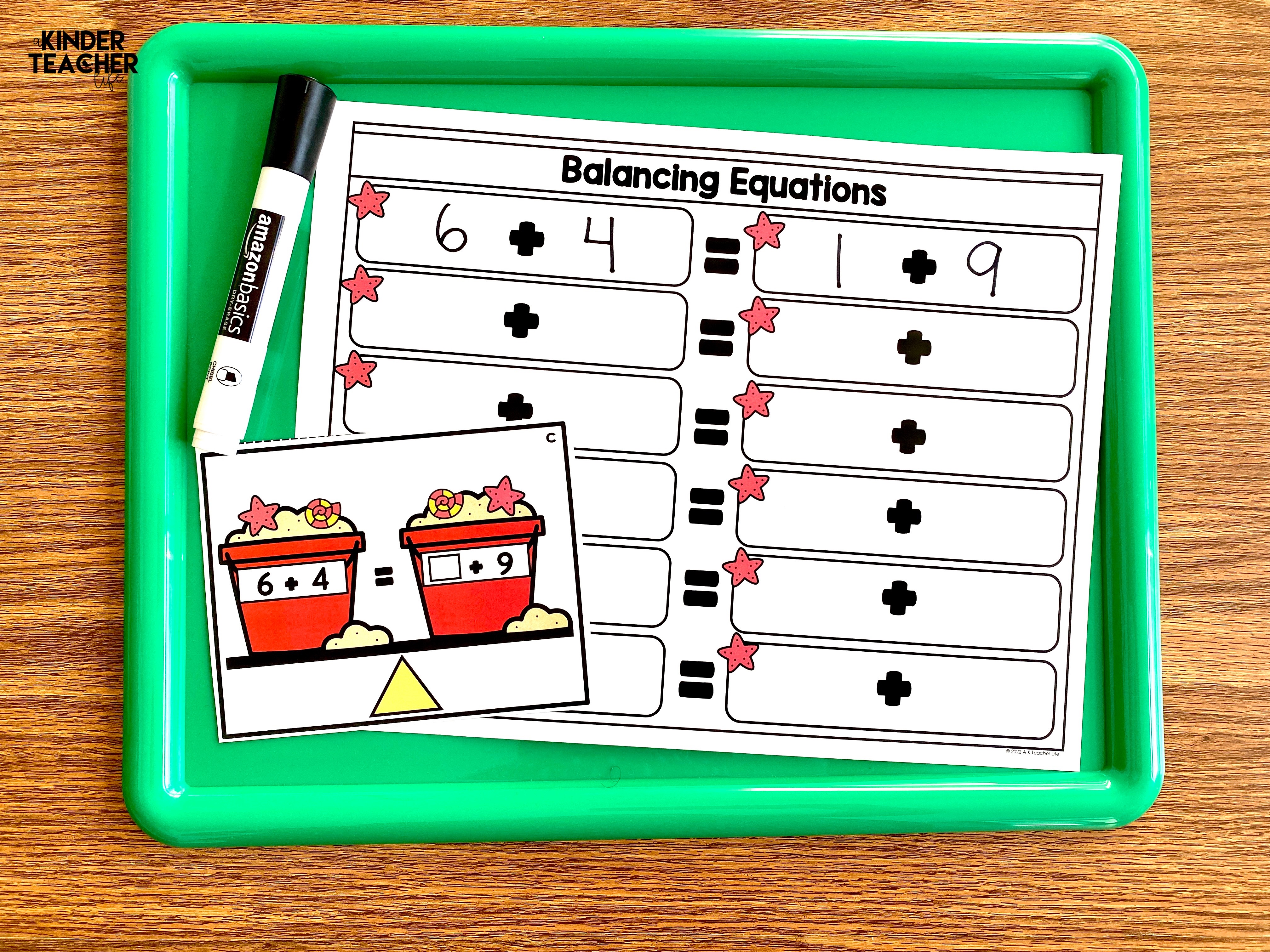 Balancing equations  First Grade  End of the Year Math Review