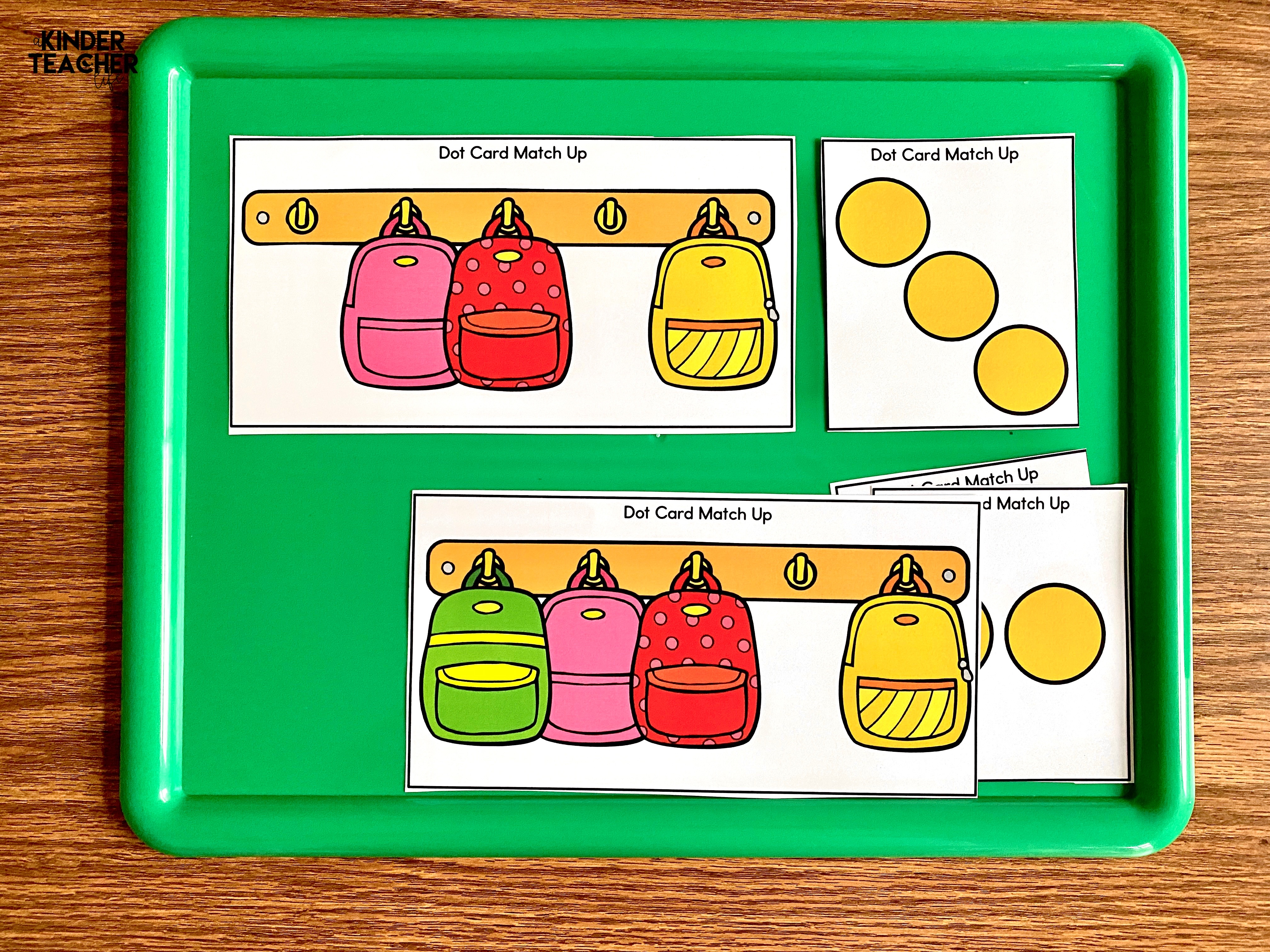 Number match up PreK Math Activities