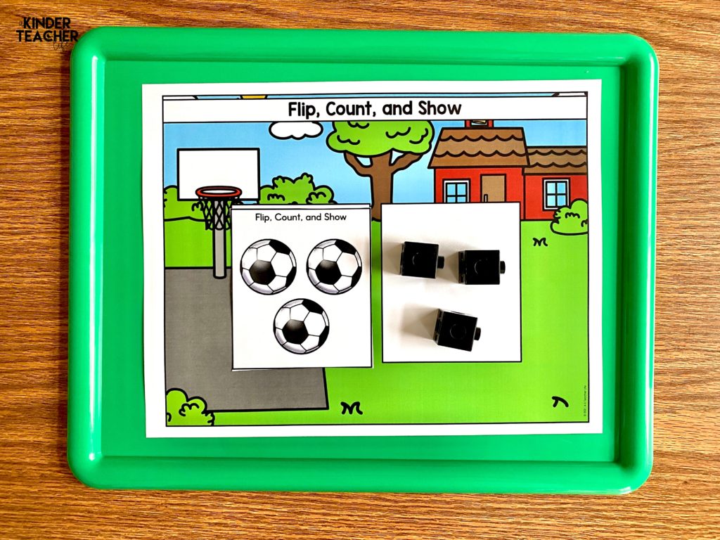 flip, count, and show - PreK Math Activities