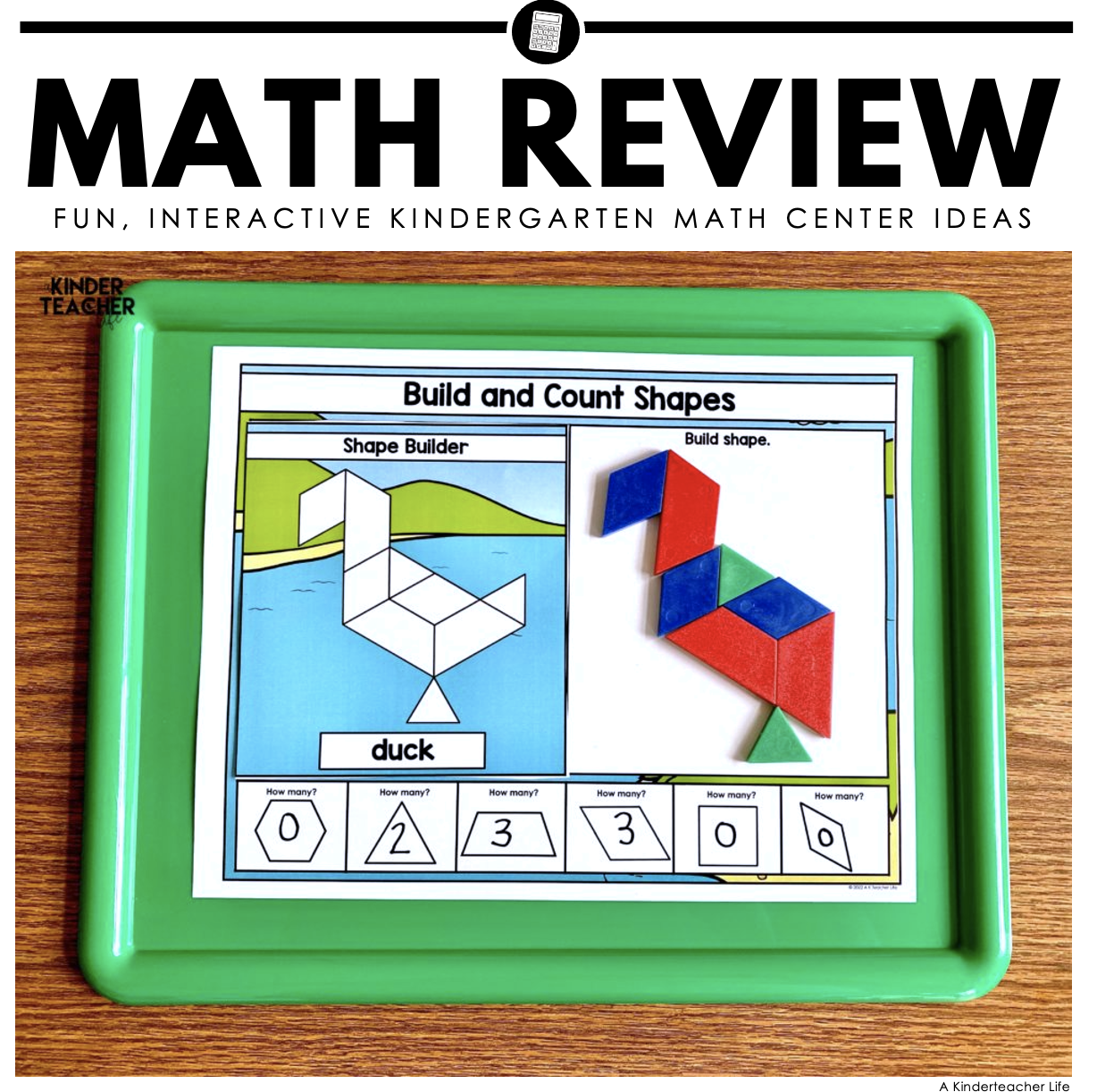 Kindergarten End of the Year Review Math Centers