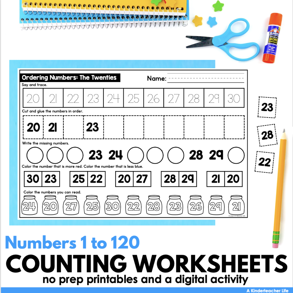 Here are some tips, strategies, and resource to help kindergarten students rote count to 100. 
