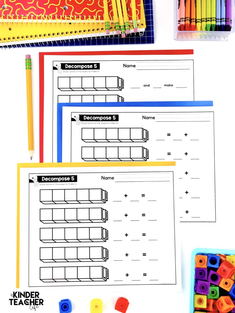 Decomposing Math Center Activity: Build It and Break It