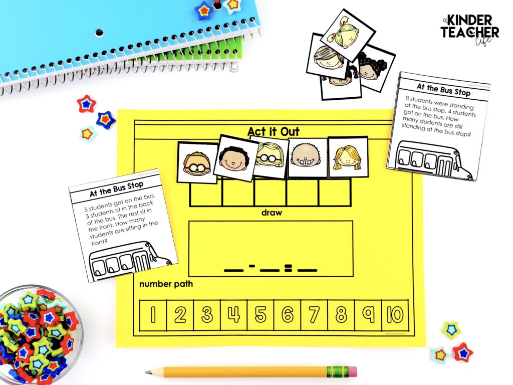 Math Word Problems -  Addition and Subtraction Math for Kindergarten