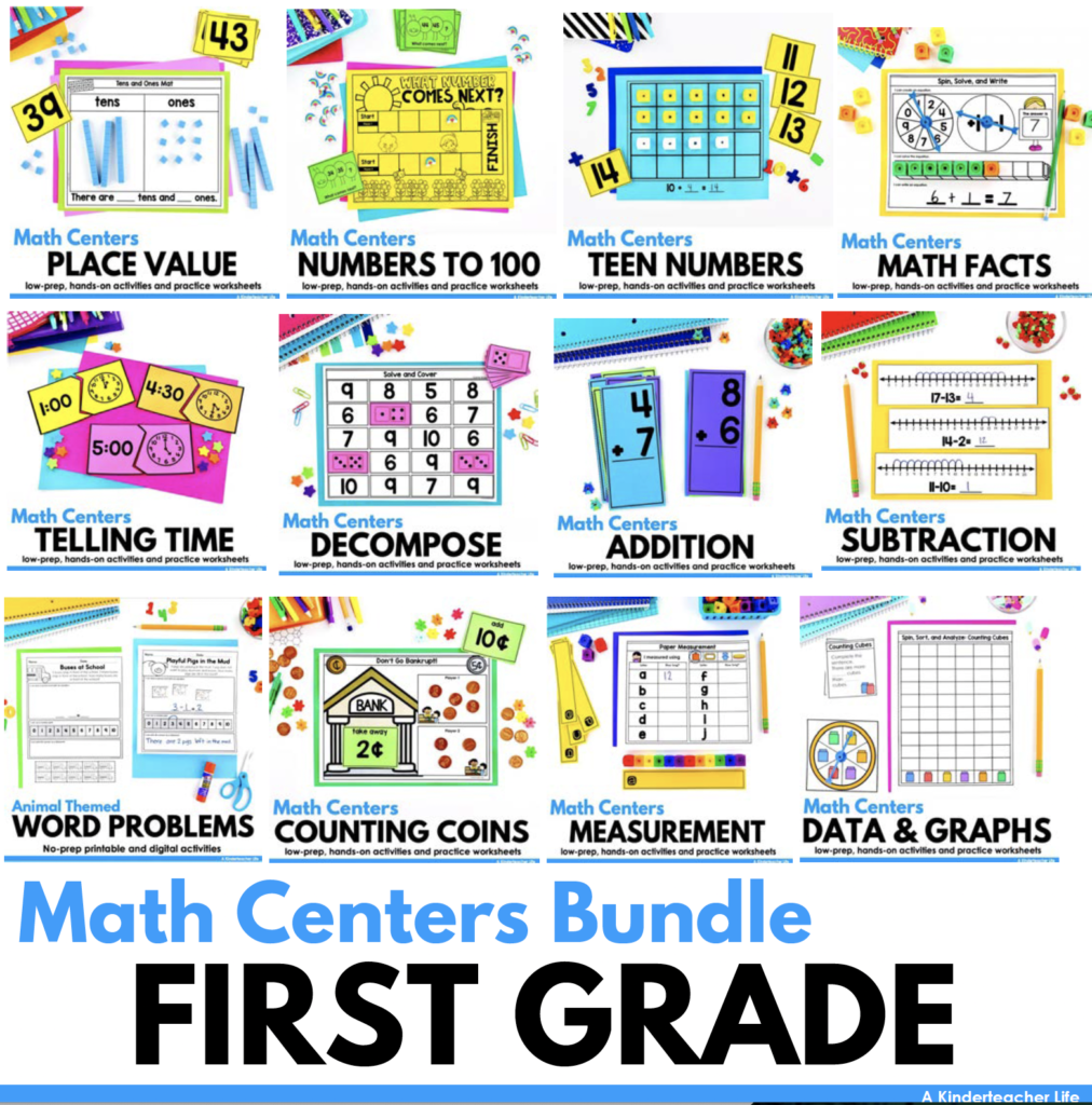 First Grade Math Centers