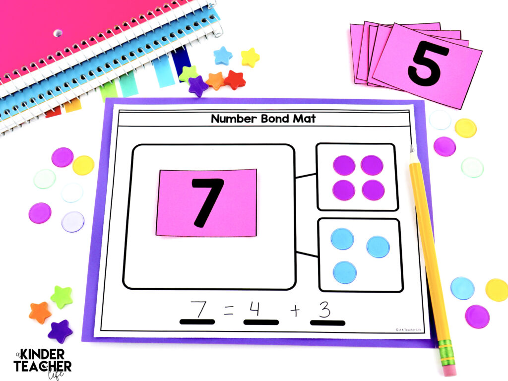 Decomposing Numbers Math Centers for Kindergarten and First Grade