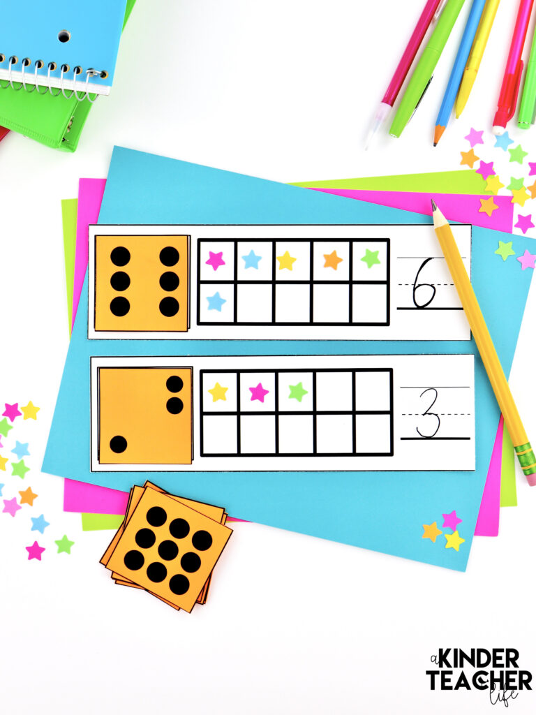 Identifying numbers 1 to 10- easy to implement math center activity for kindergarten