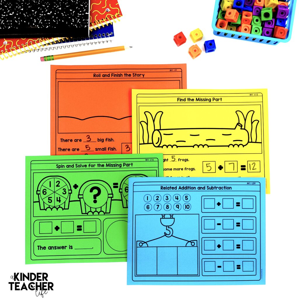 Eureka Math Grade 1 Module 1 Hands on supplemental activities