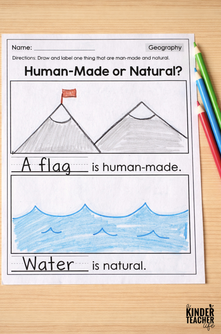 Geography Activities for first and second grade